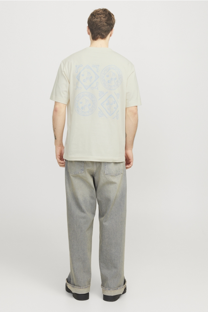 JORPAROS EASTER SKETCH TEE SS CREW 12273171 Antique White/BANDANA